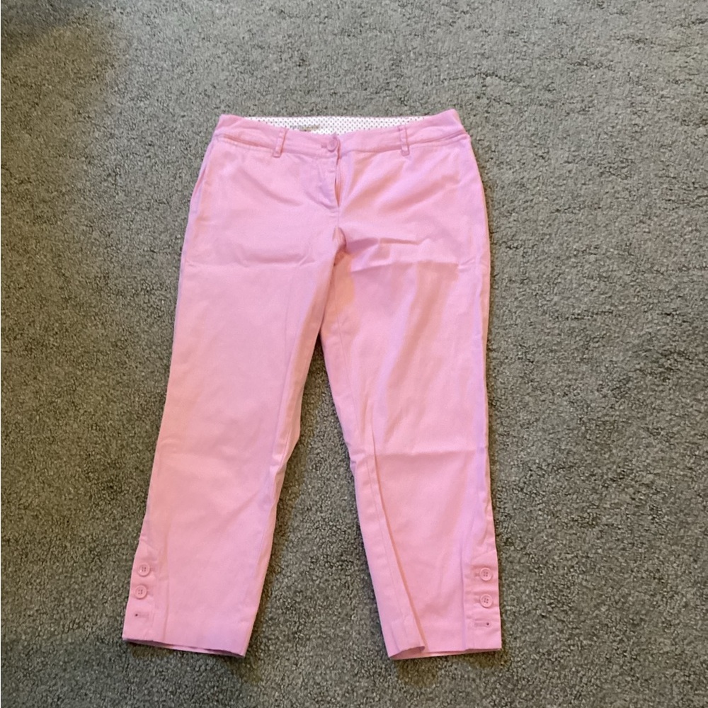 Talbots Pink Ankle Cropped Pants